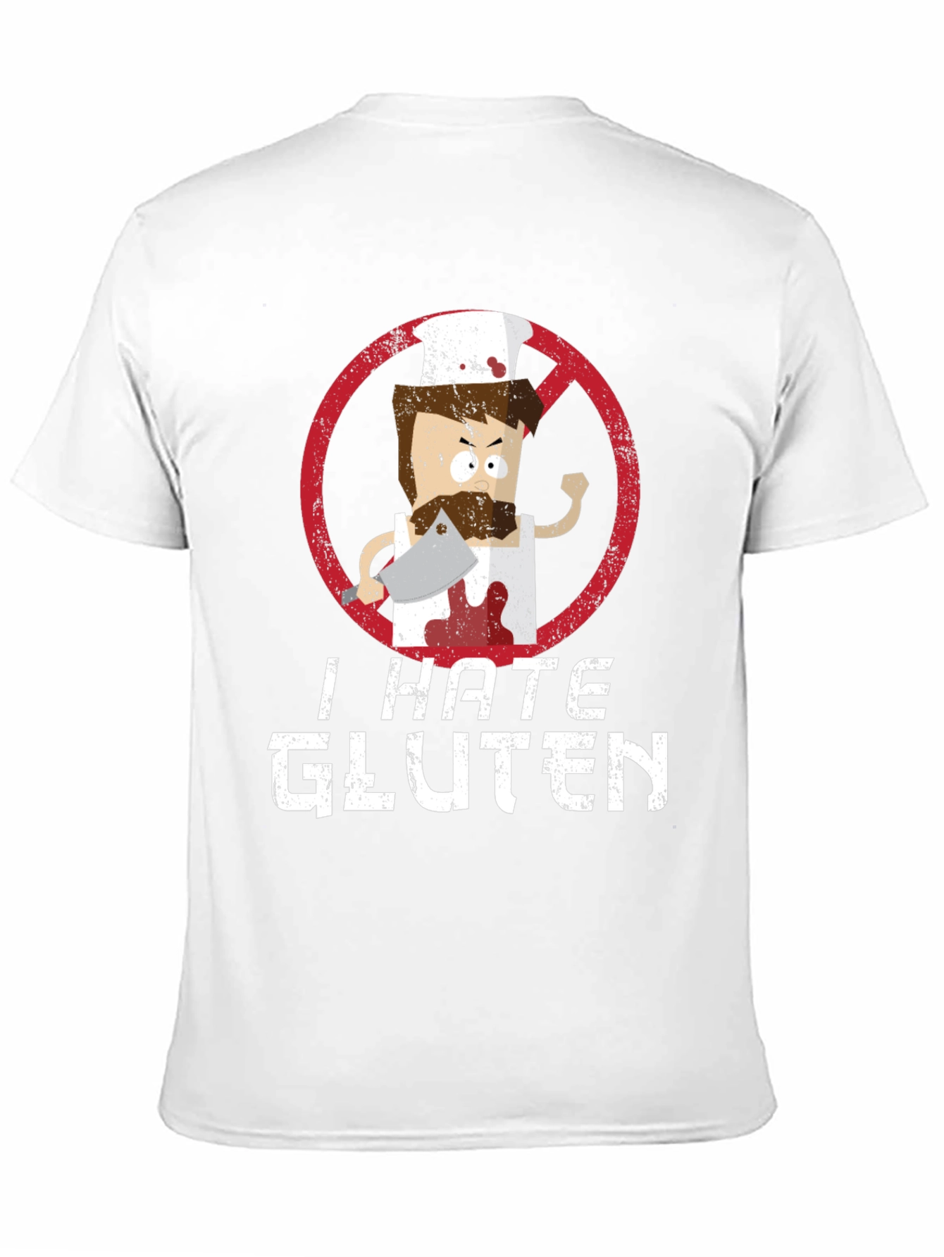 I Hate Gluten T-Shirt - Chef Graphic Tee