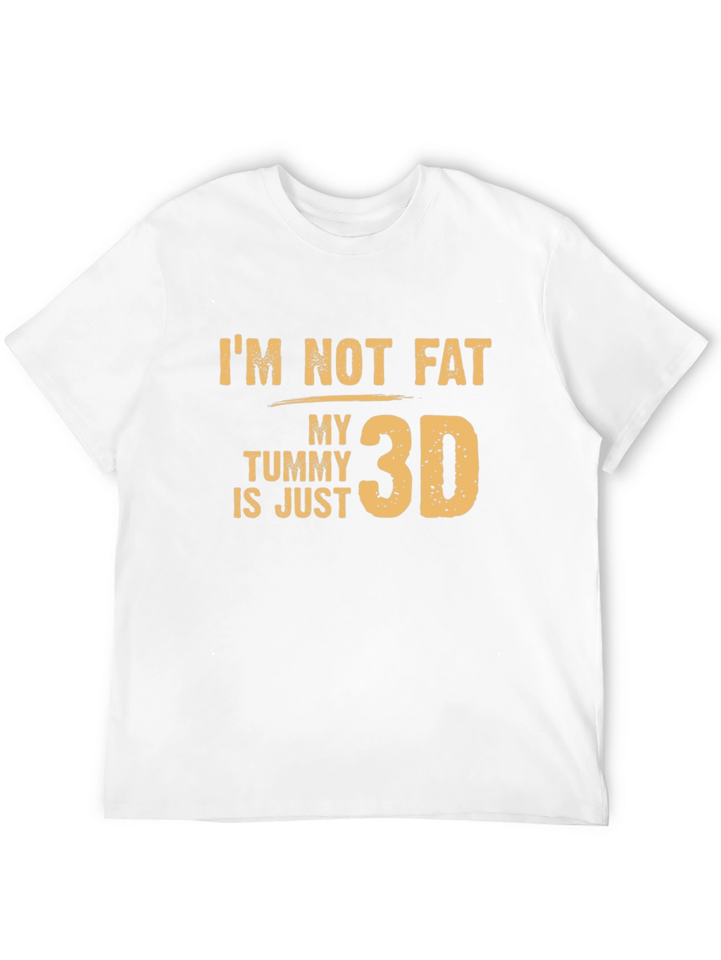 3D Tummy Funny Graphic T-Shirt