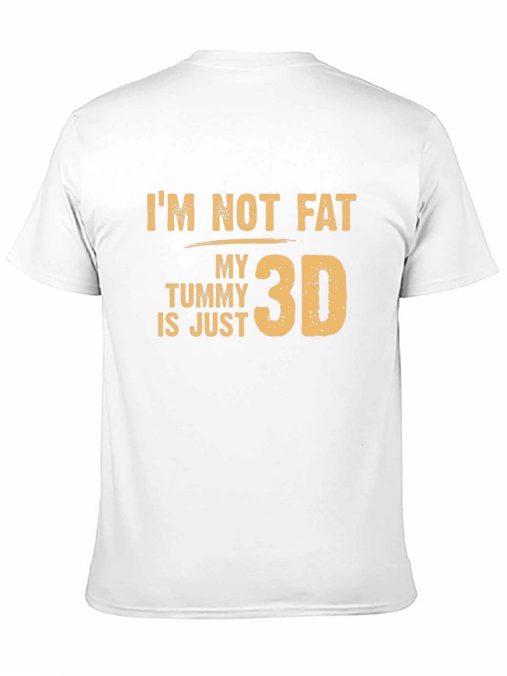 3D Tummy Funny Graphic T-Shirt