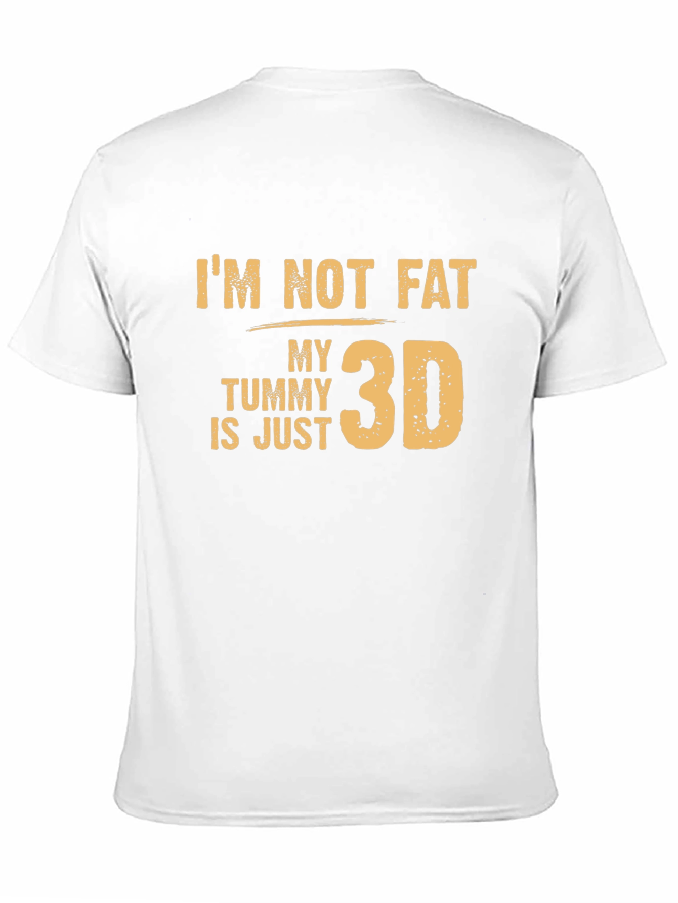 3D Tummy Funny Graphic T-Shirt
