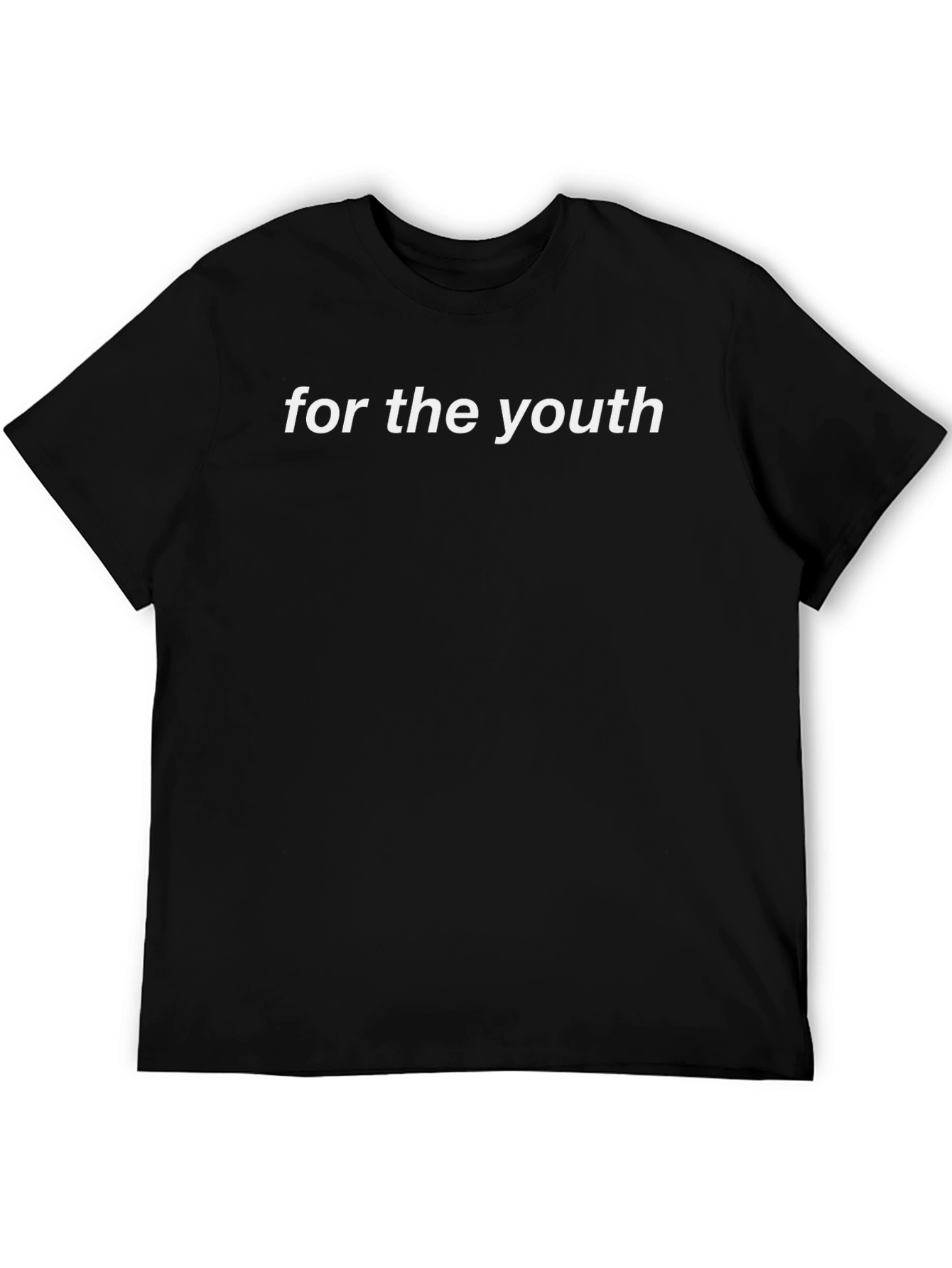 For the Youth Black T-Shirt