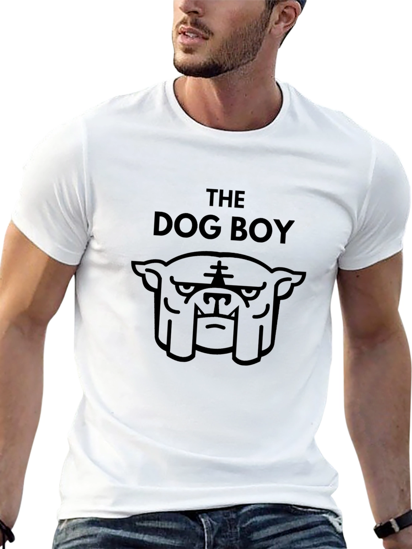 The Dog Boy Black Graphic Tee - Edgy Cool