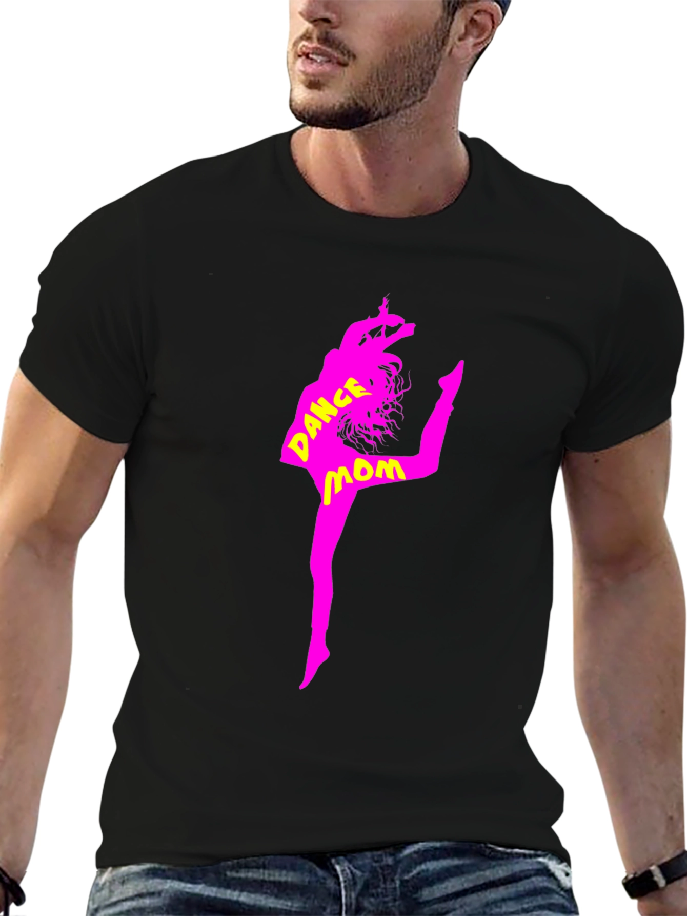 Dance Mom Graphic Tee - Black Cotton T-Shirt