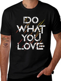 Do What You Love Black Graphic Tee