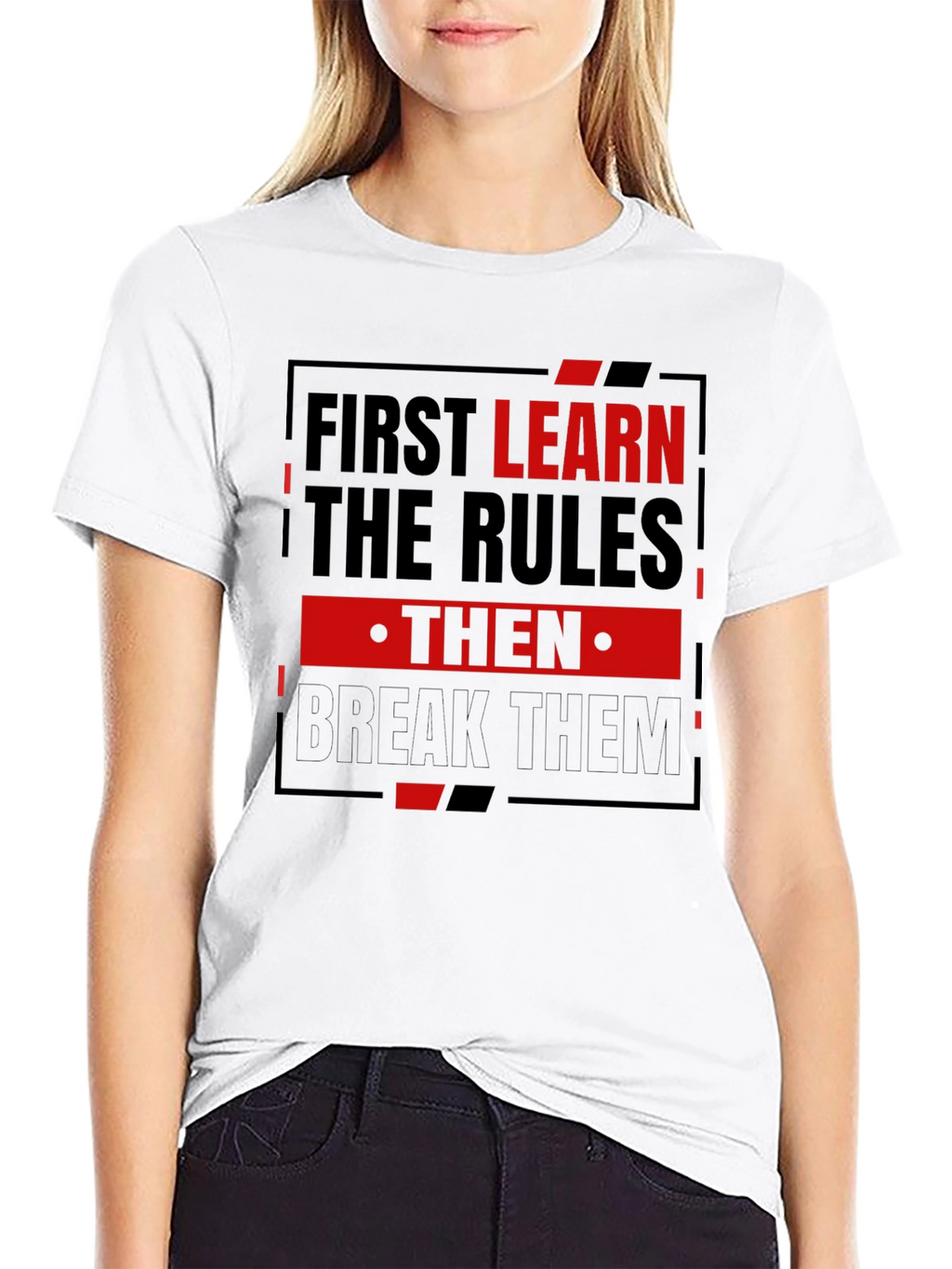 First Learn the Rules Mens Graphic T-Shirt