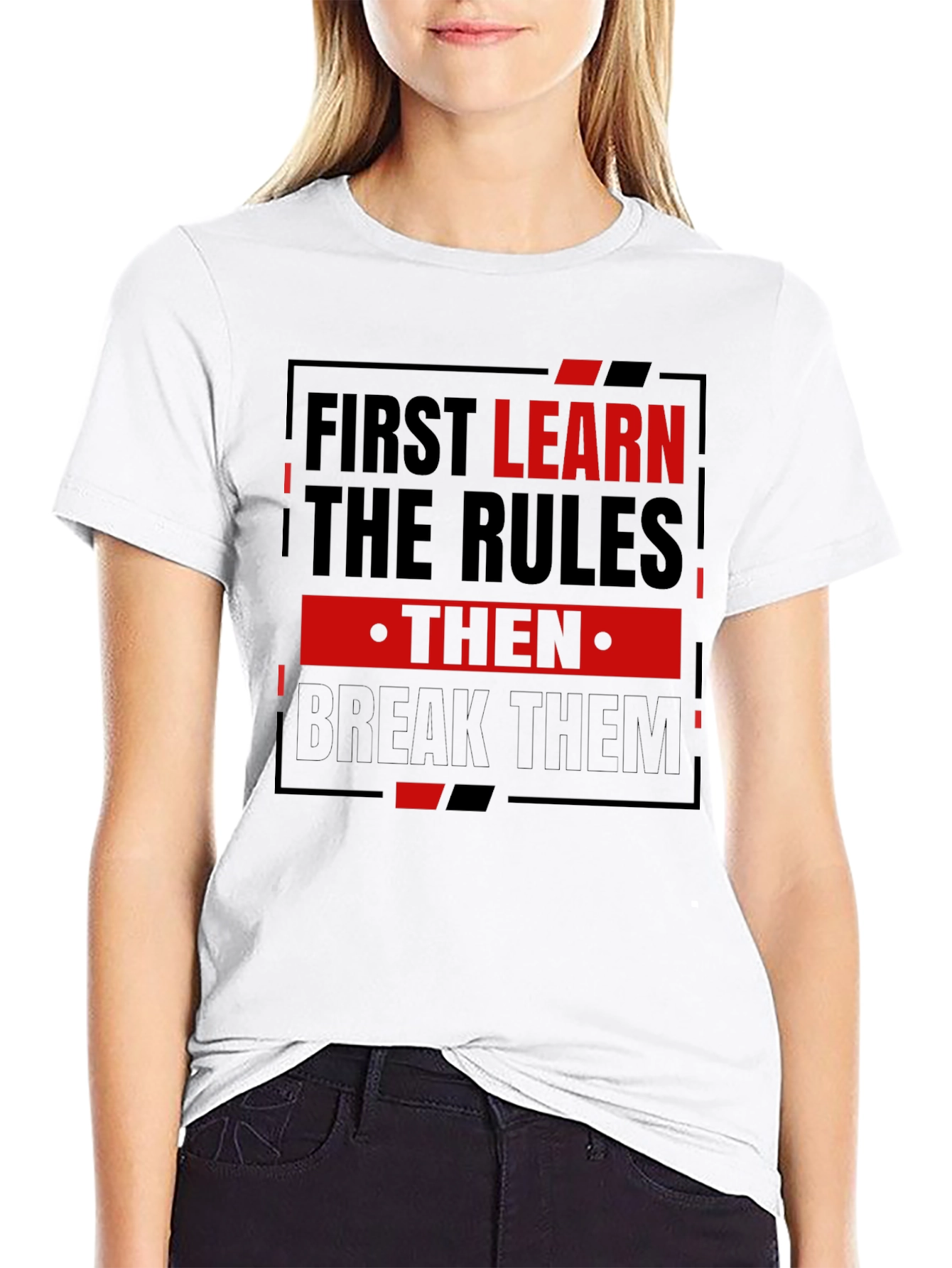 First Learn the Rules Mens Graphic T-Shirt