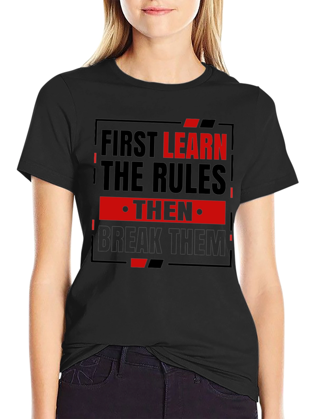First Learn the Rules Mens Graphic T-Shirt