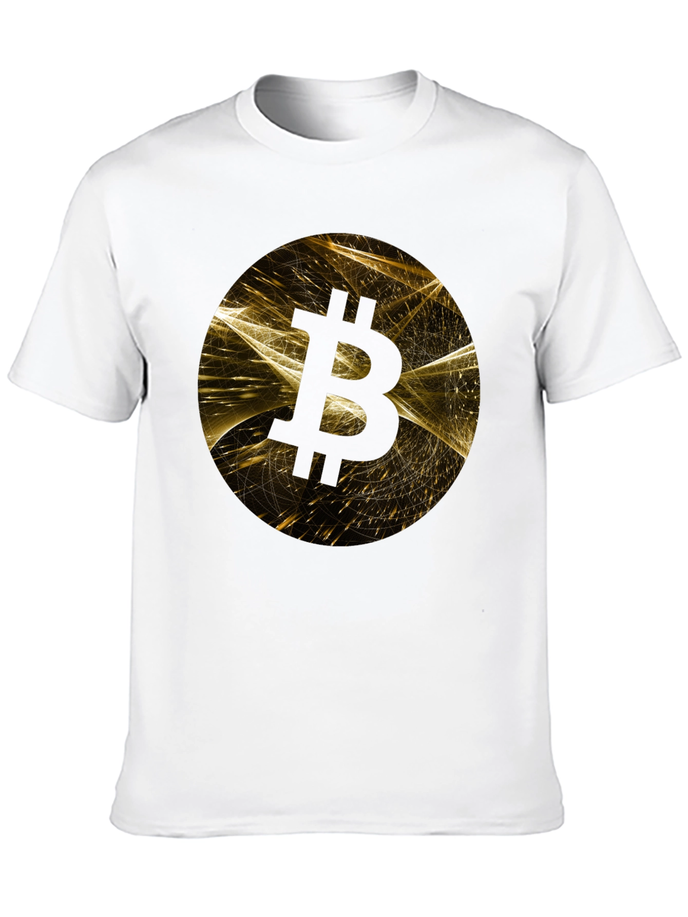 Bitcoin Graphic Print Black T-Shirt