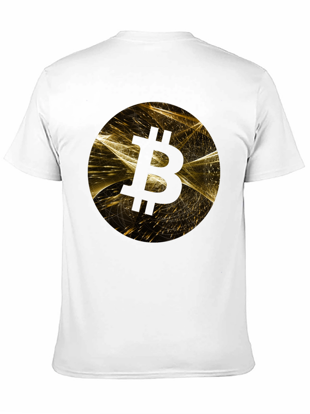 Bitcoin Graphic Print Black T-Shirt
