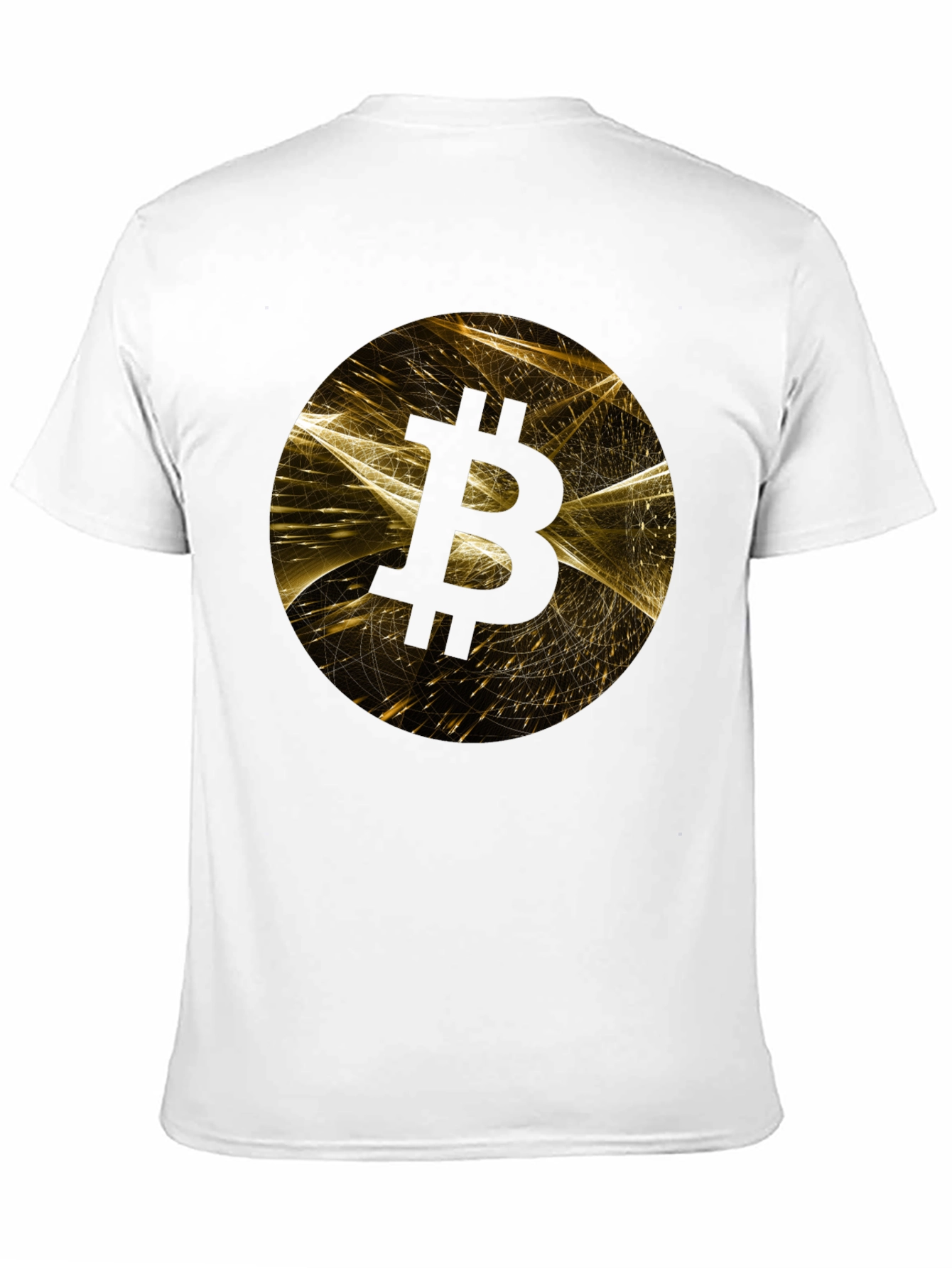 Bitcoin Graphic Print Black T-Shirt