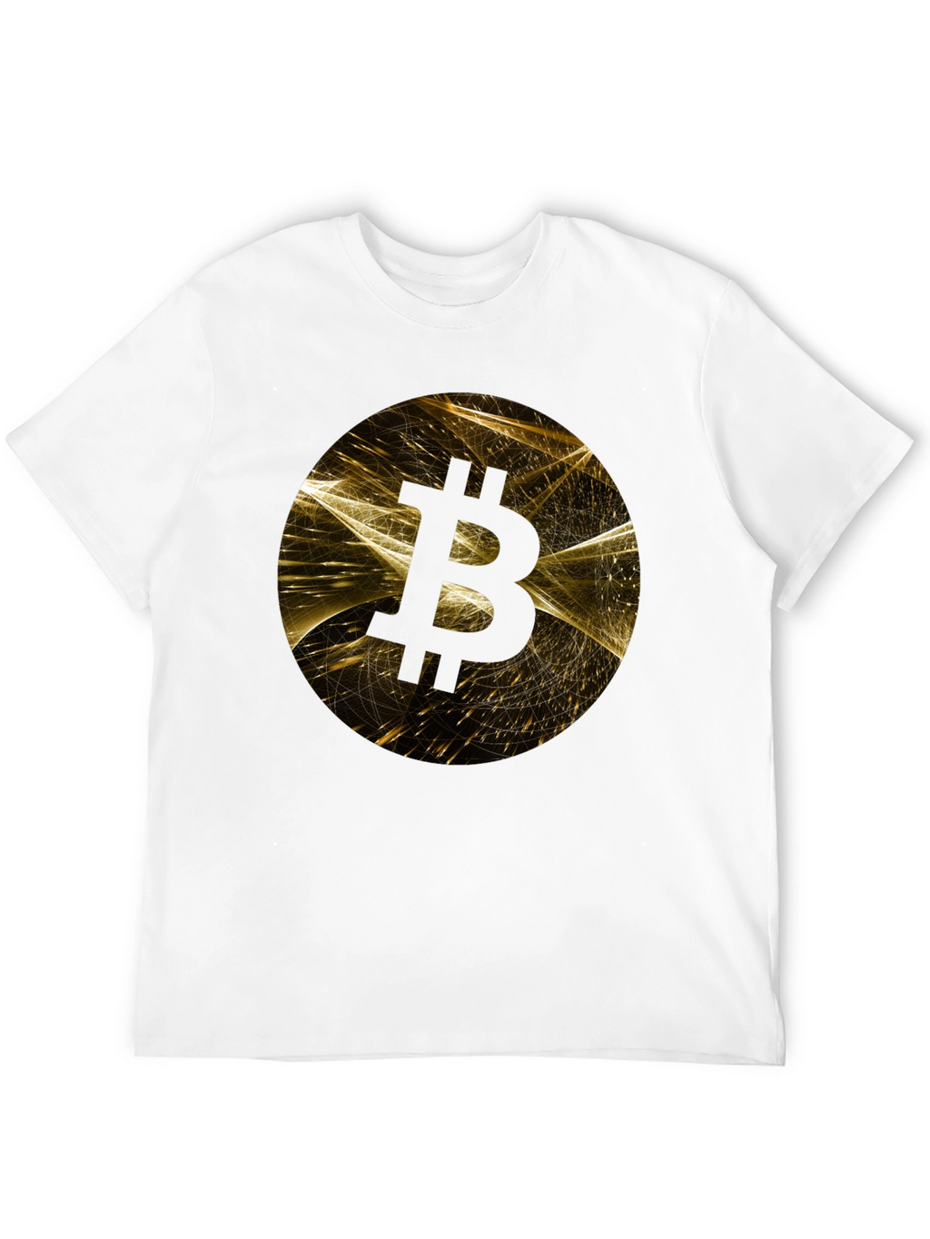 Bitcoin Graphic Print Black T-Shirt