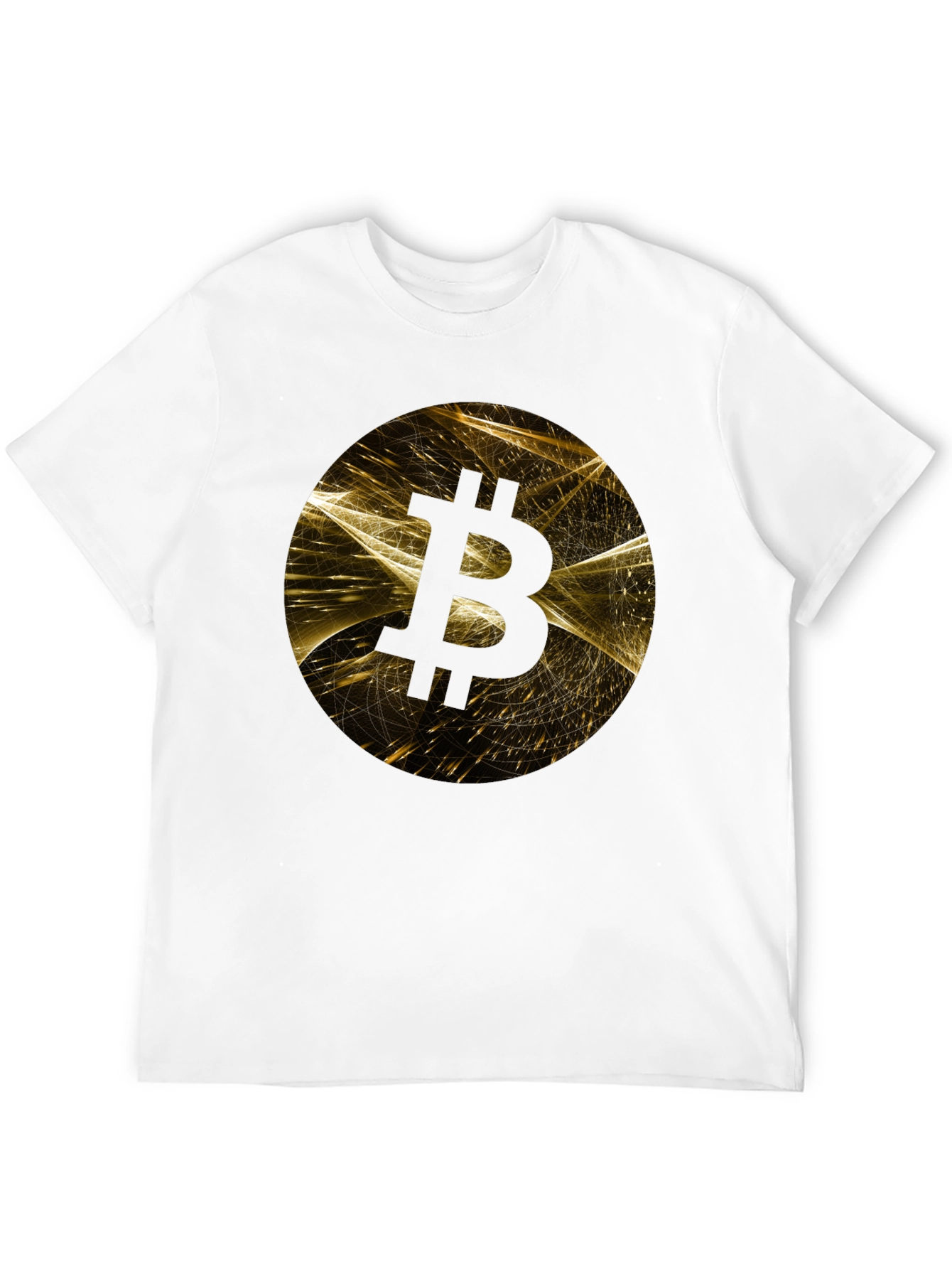 Bitcoin Graphic Print Black T-Shirt