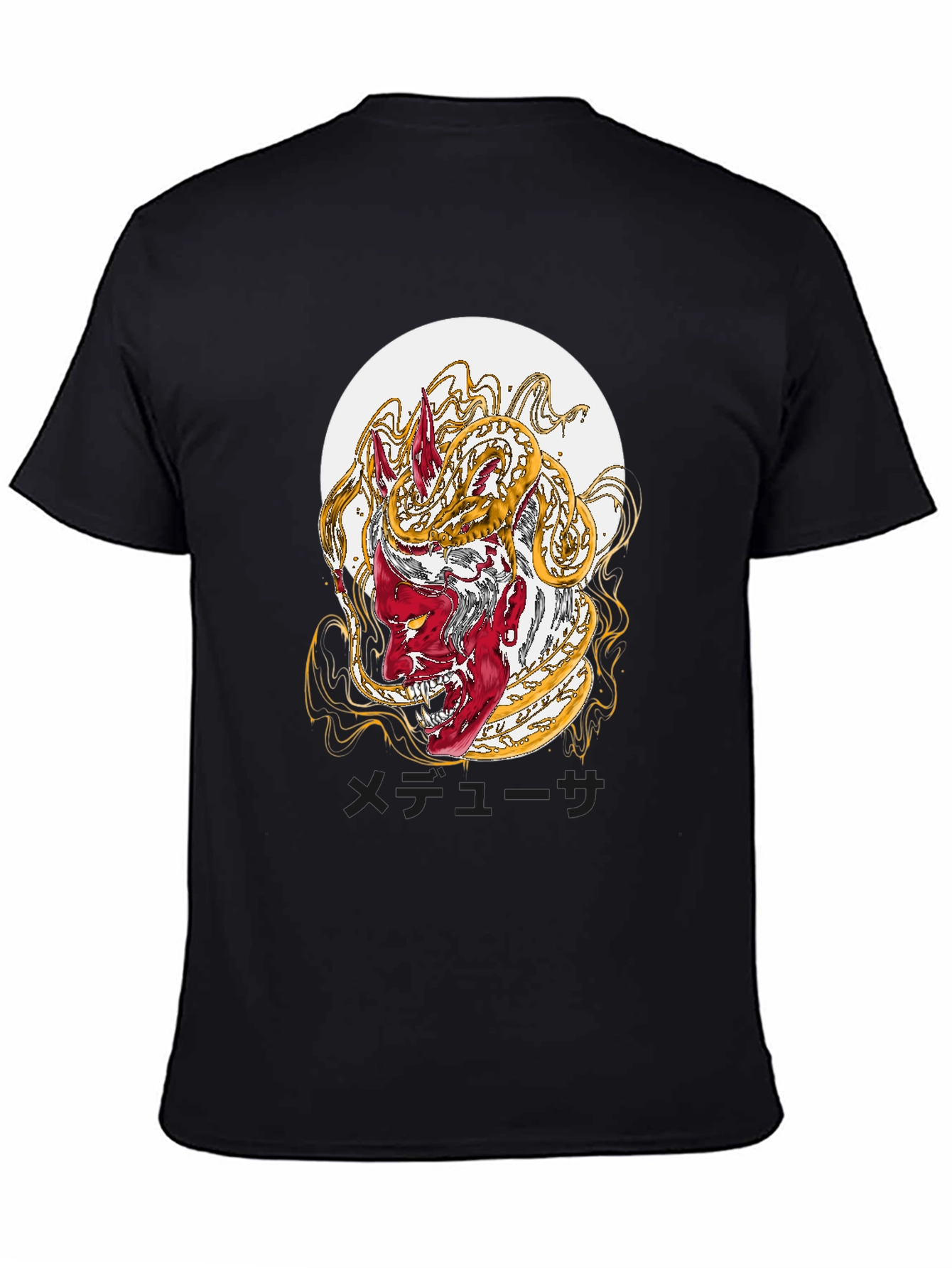 Oni Mask T-Shirt - Japanese Folklore Design
