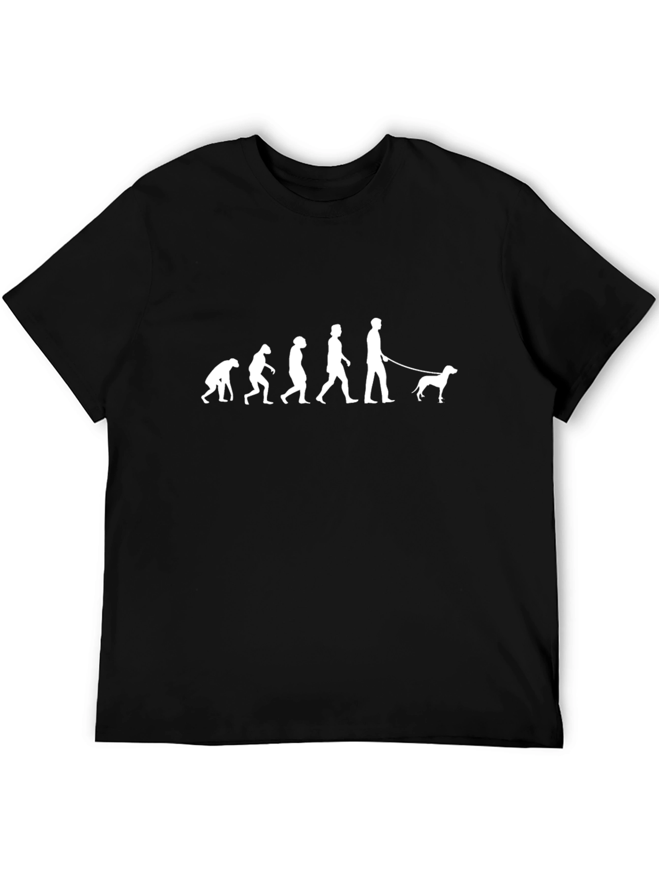 Evolution of Dog Walker Graphic T-Shirt