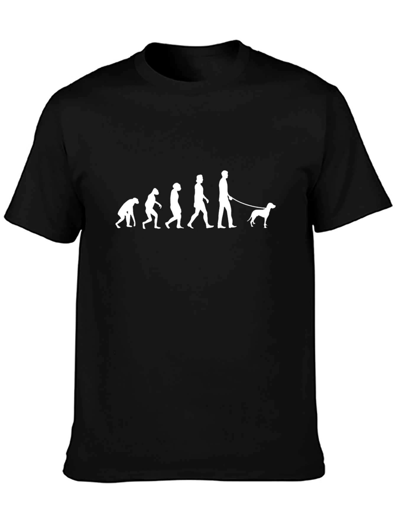 Evolution of Dog Walker Graphic T-Shirt