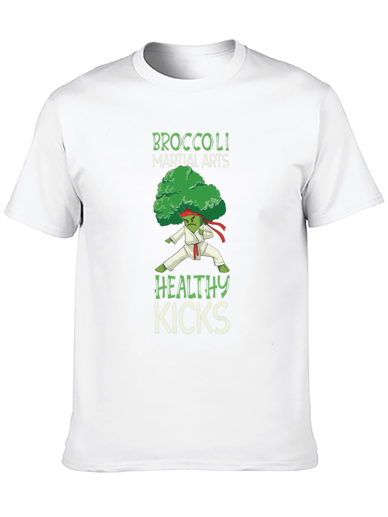 Broccoli Martial Arts Healthy Kicks Graphic Tee