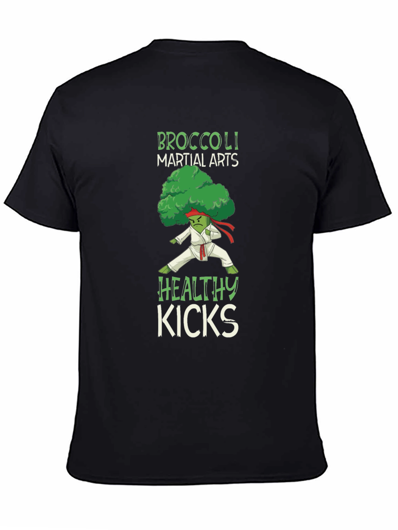 Broccoli Martial Arts Healthy Kicks Graphic Tee