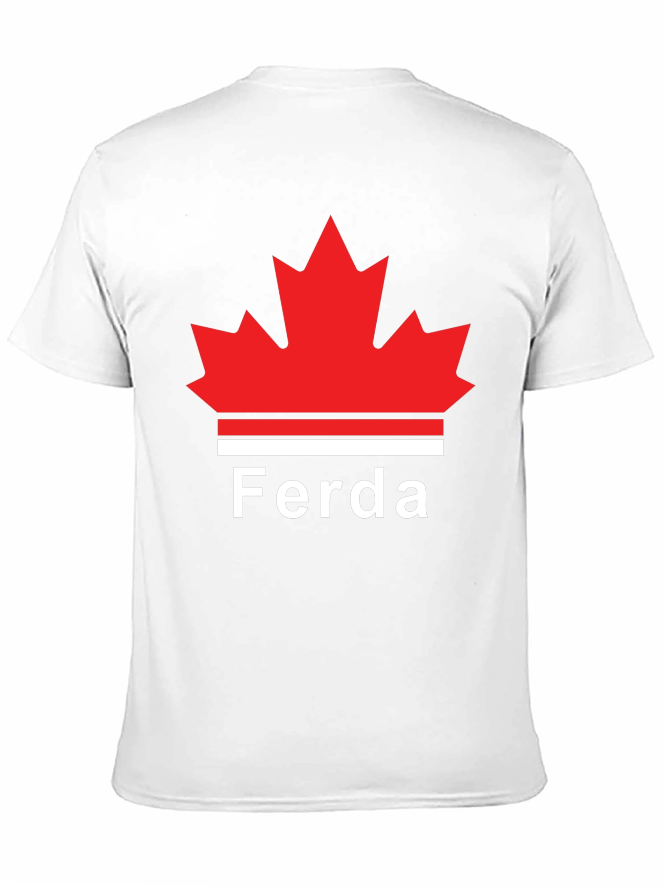 Ferda Maple Leaf Graphic T-Shirt - Black