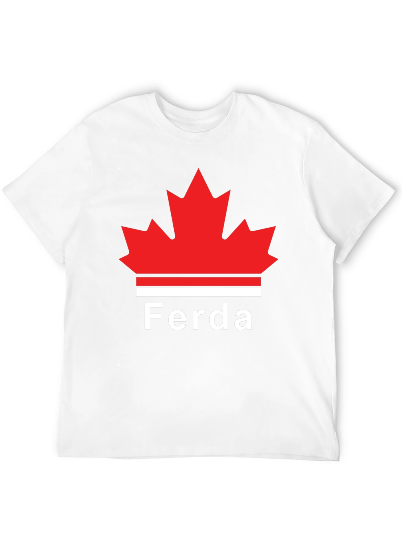 Ferda Maple Leaf Graphic T-Shirt - Black
