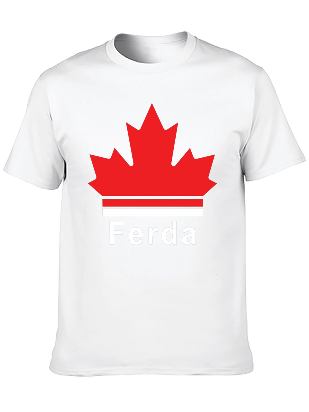 Ferda Maple Leaf Graphic T-Shirt - Black
