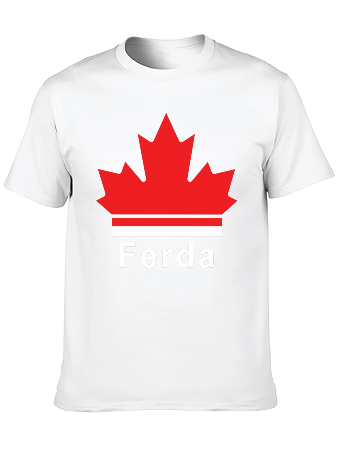 Ferda Maple Leaf Graphic T-Shirt - Black