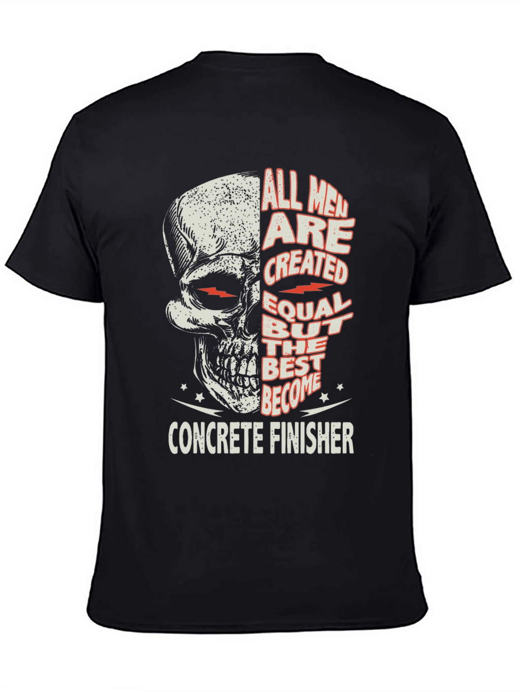 Concrete Finisher Skull Graphic Tee
