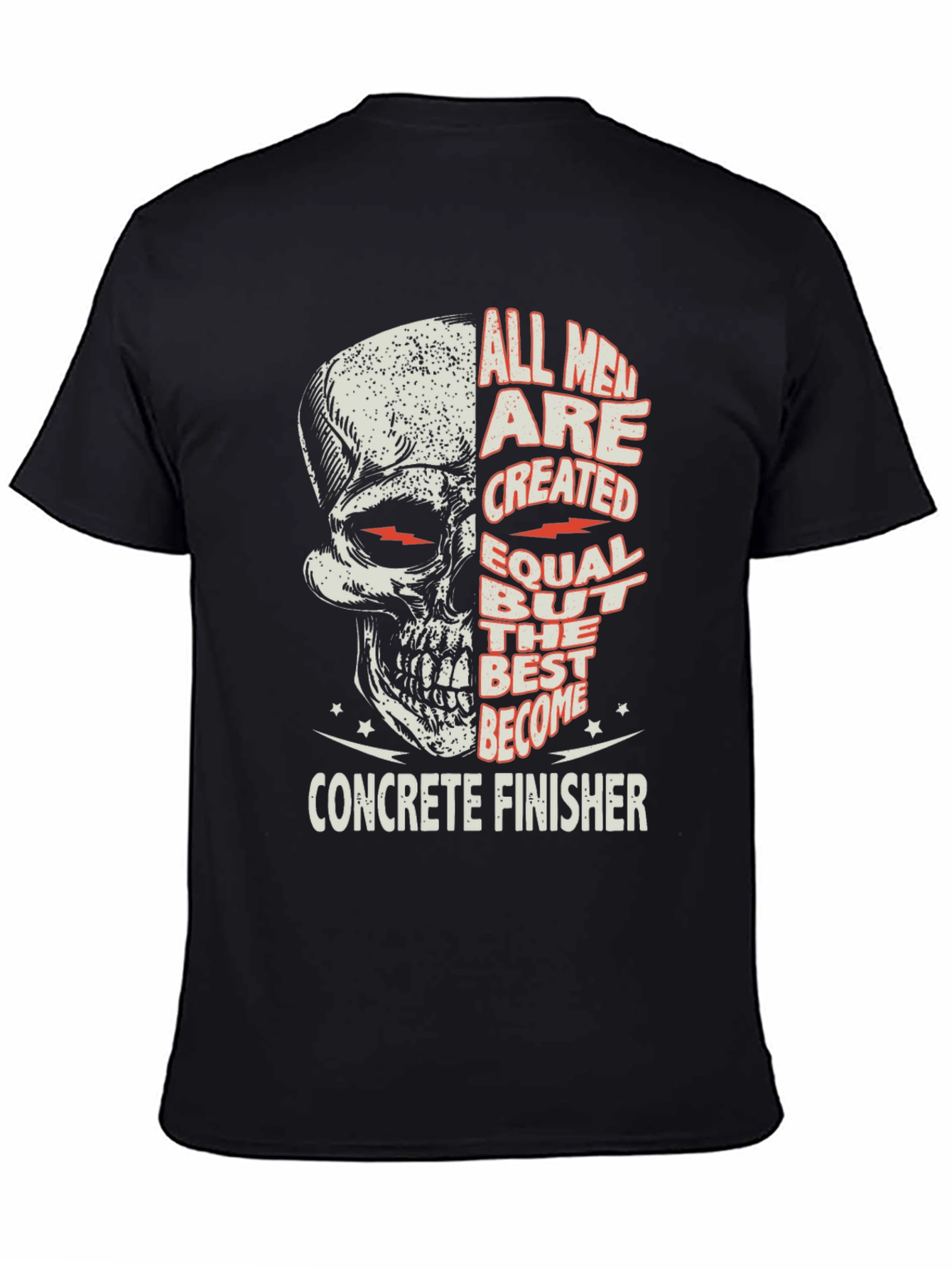 Concrete Finisher Skull Graphic Tee