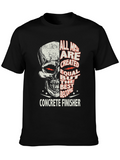 Concrete Finisher Skull Graphic Tee
