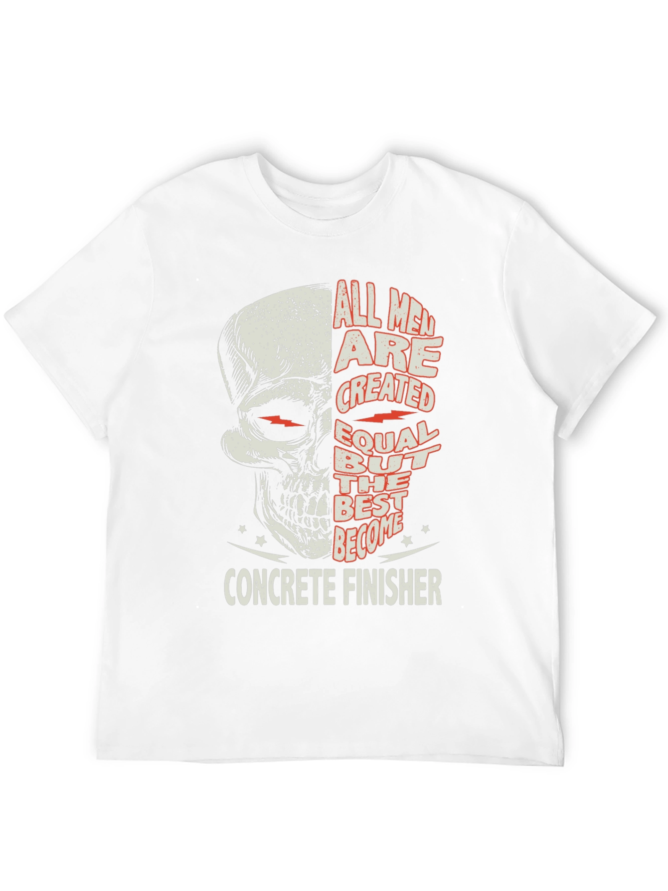 Concrete Finisher Skull Graphic Tee