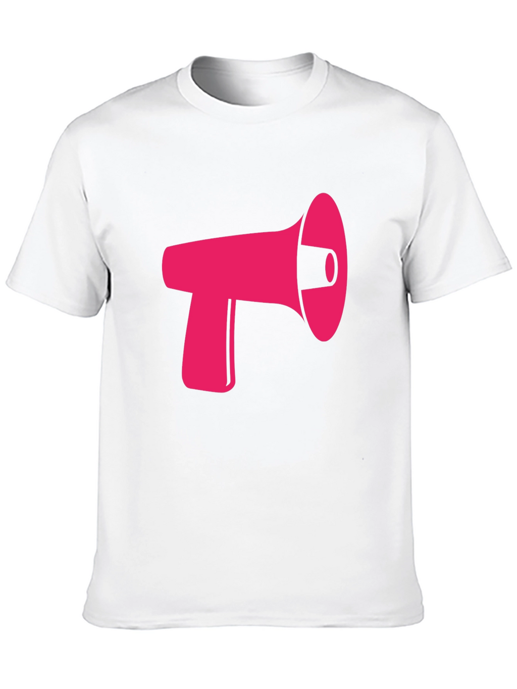Pink Megaphone Graphic Black Tee