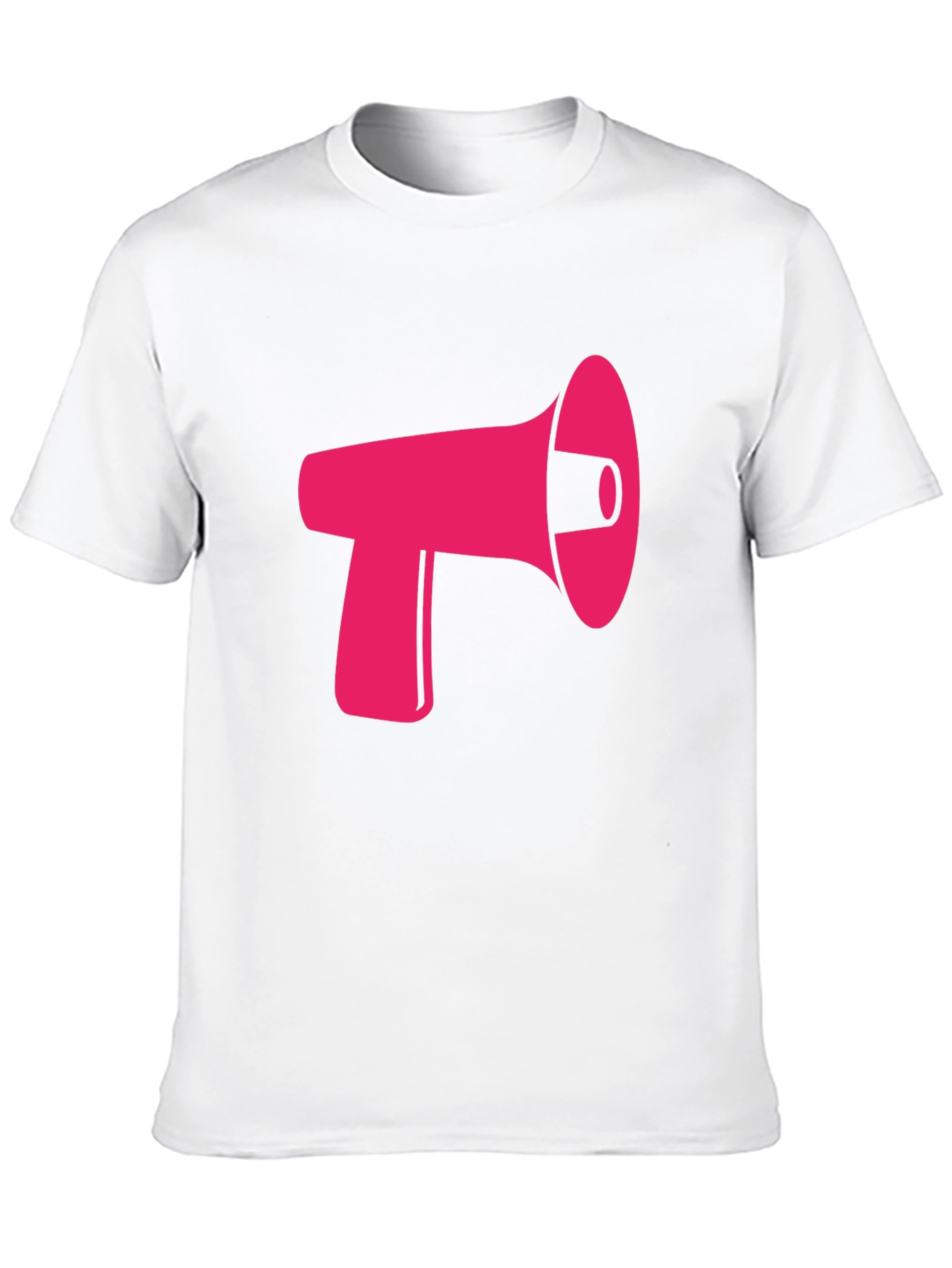 Pink Megaphone Graphic Black Tee