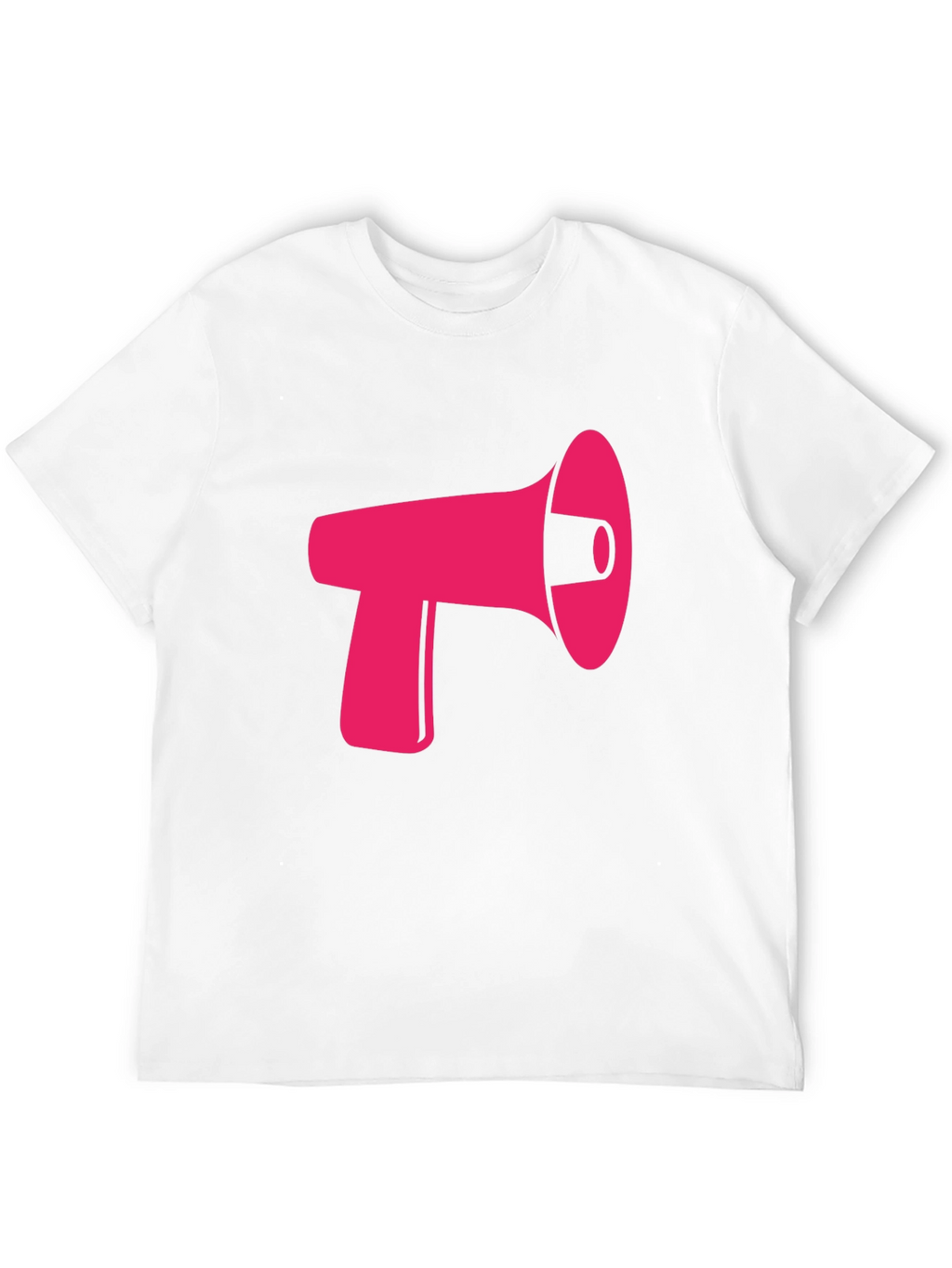 Pink Megaphone Graphic Black Tee
