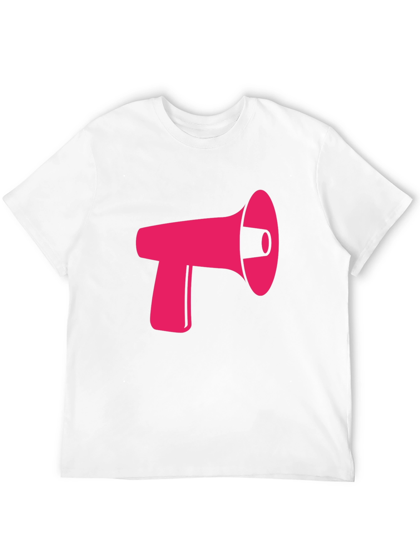 Pink Megaphone Graphic Black Tee