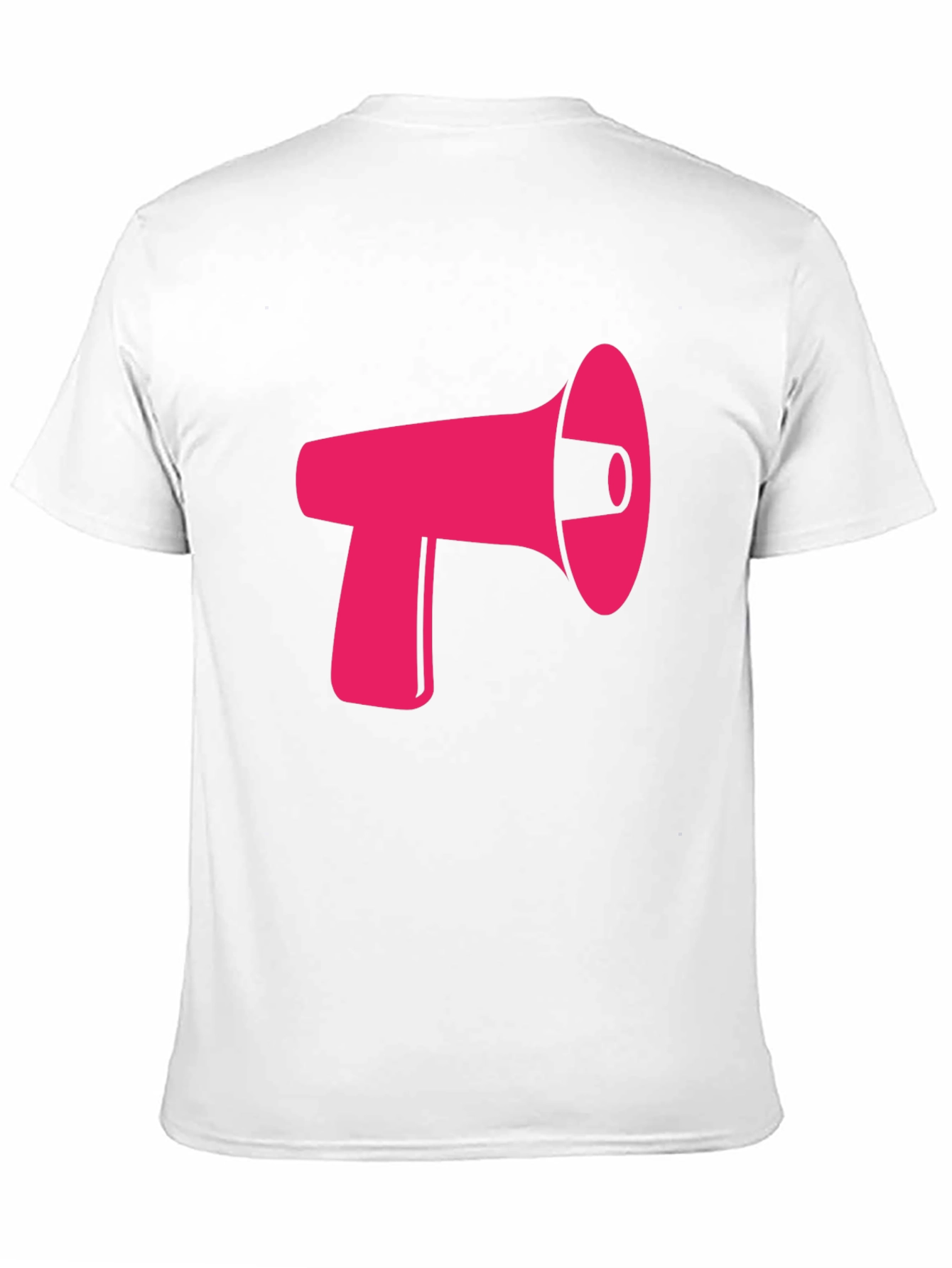 Pink Megaphone Graphic Black Tee