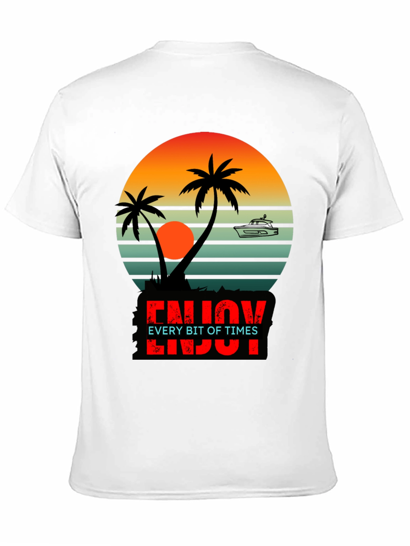 Sunset Palms T-Shirt - Enjoy Every Bit of Times
