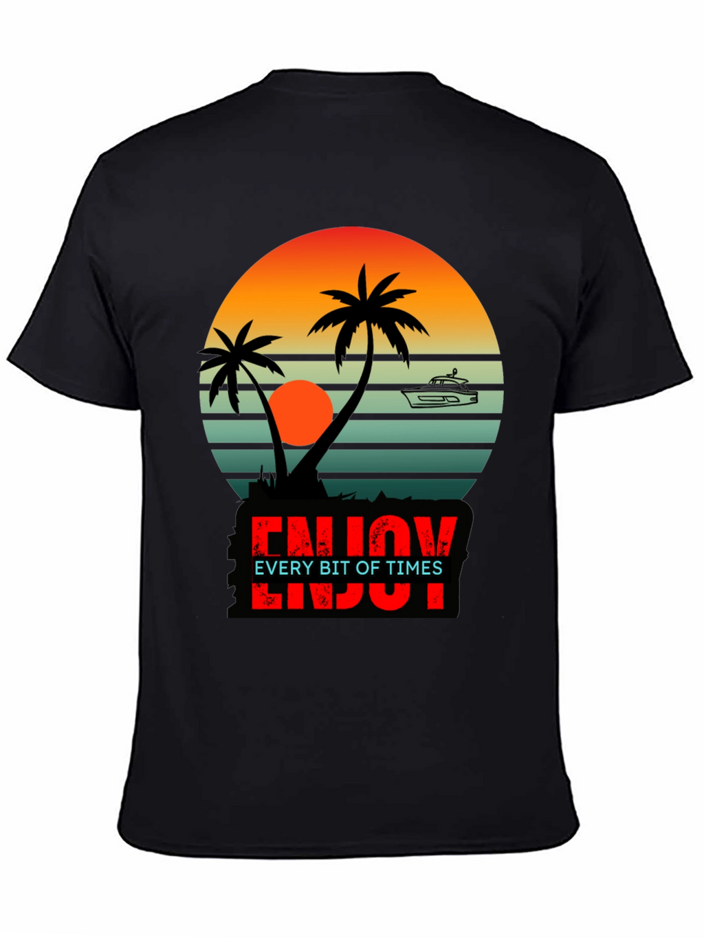 Sunset Palms T-Shirt - Enjoy Every Bit of Times