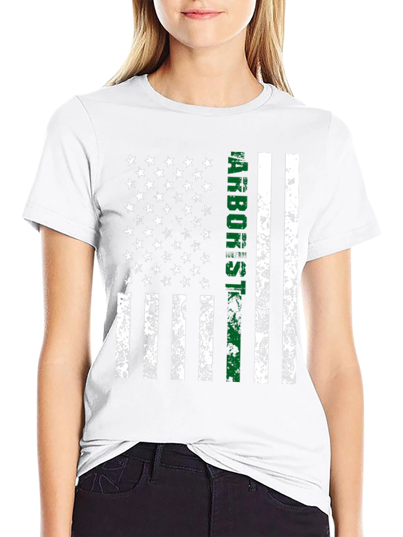 Arborist Thin Green Line Flag T-Shirt