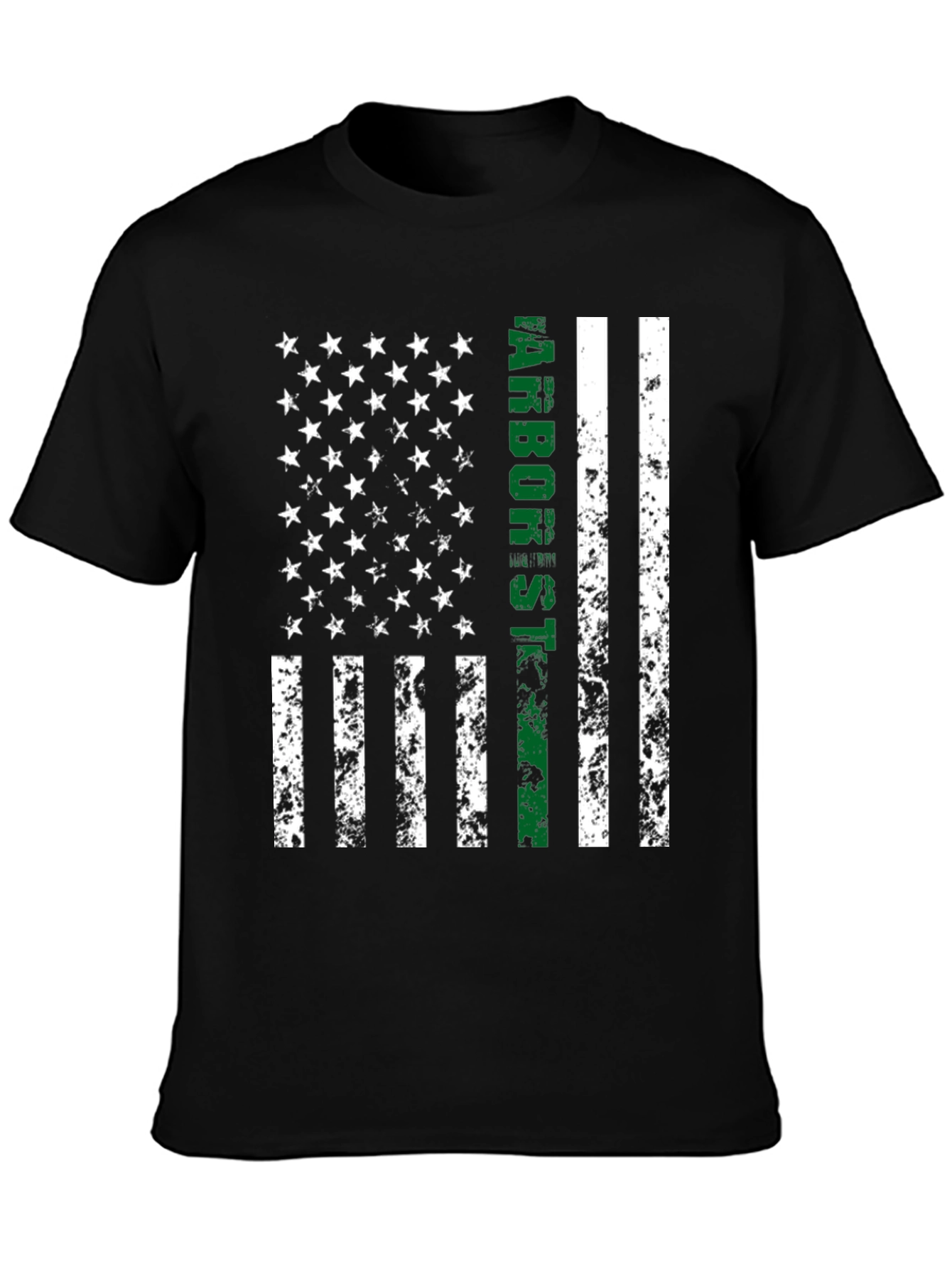 Arborist Thin Green Line Flag T-Shirt