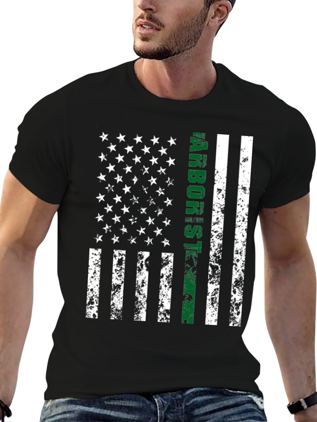 Arborist Thin Green Line Flag T-Shirt