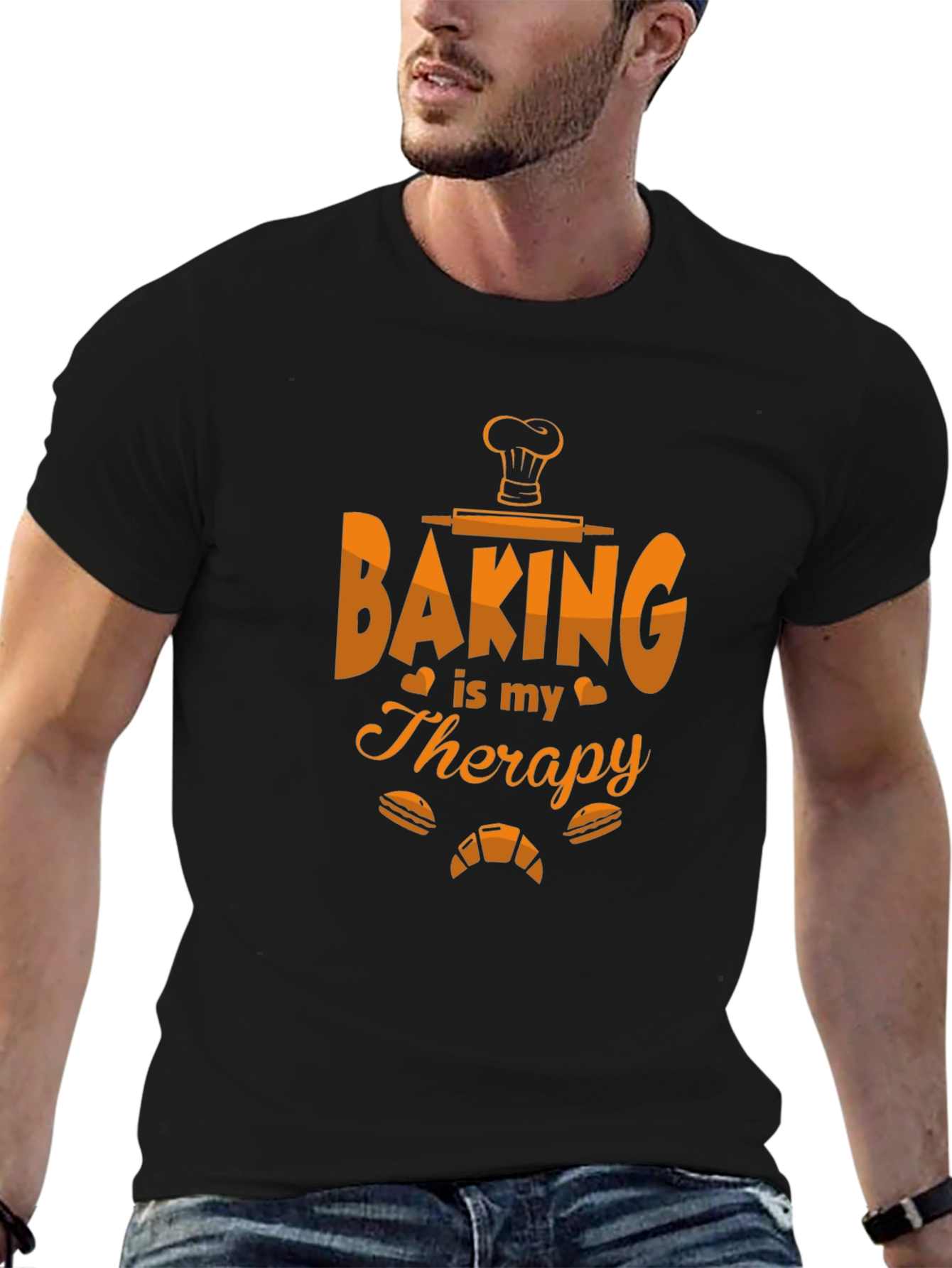 Baking is My Therapy T-Shirt - Baker Gift