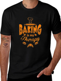 Baking is My Therapy T-Shirt - Baker Gift