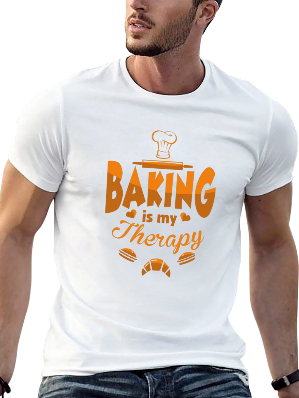 Baking is My Therapy T-Shirt - Baker Gift