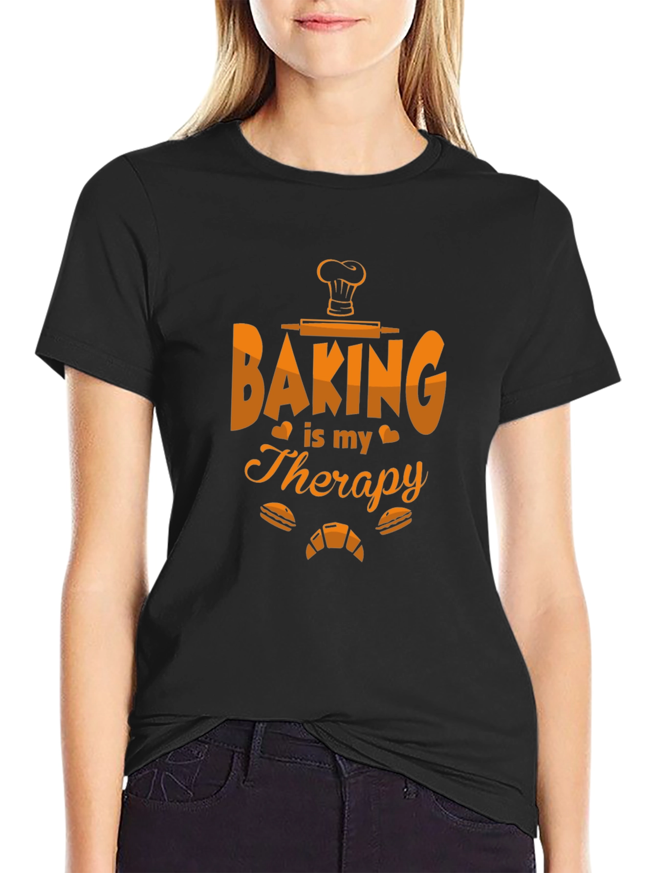 Baking is My Therapy T-Shirt - Baker Gift