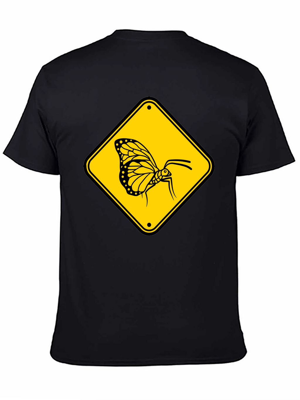Butterfly Crossing T-Shirt - Black