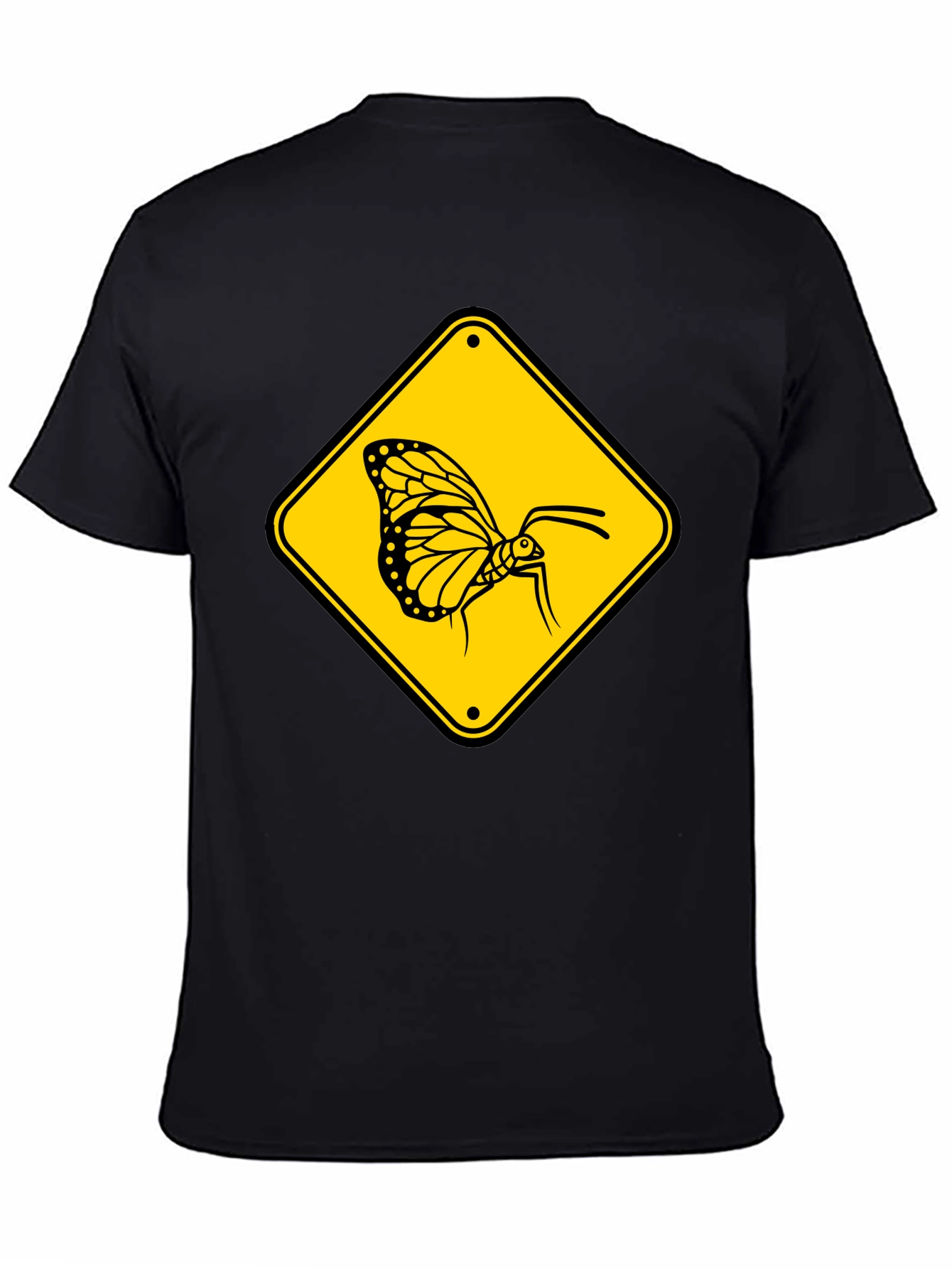 Butterfly Crossing T-Shirt - Black