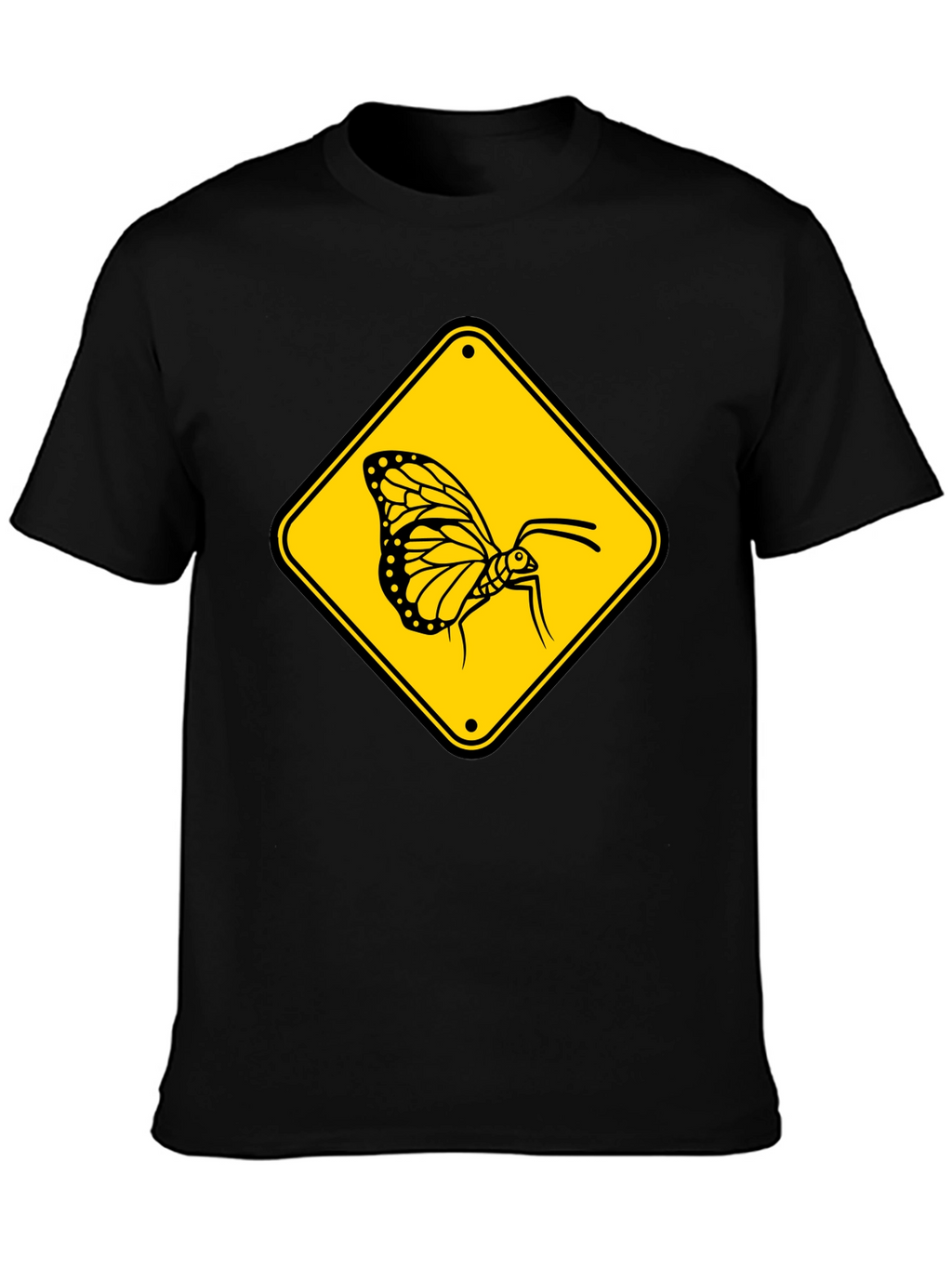 Butterfly Crossing T-Shirt - Black
