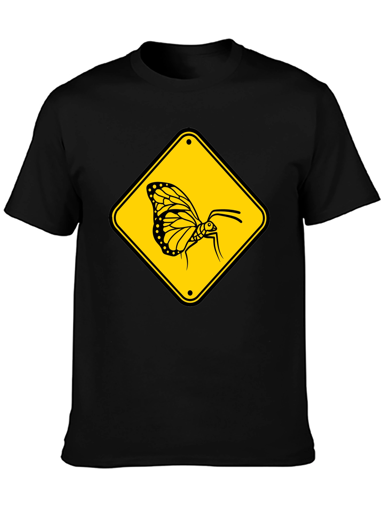 Butterfly Crossing T-Shirt - Black