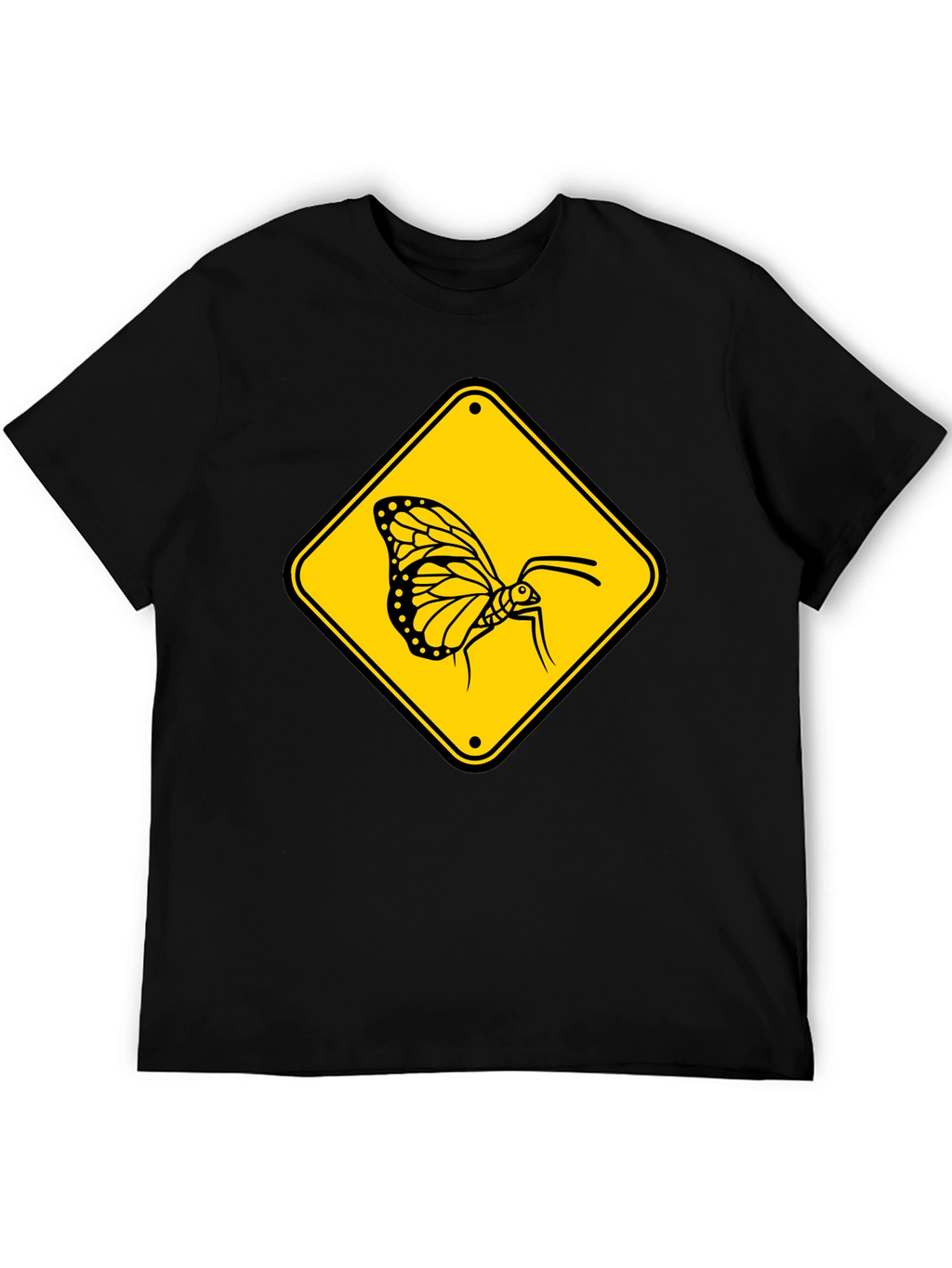 Butterfly Crossing T-Shirt - Black
