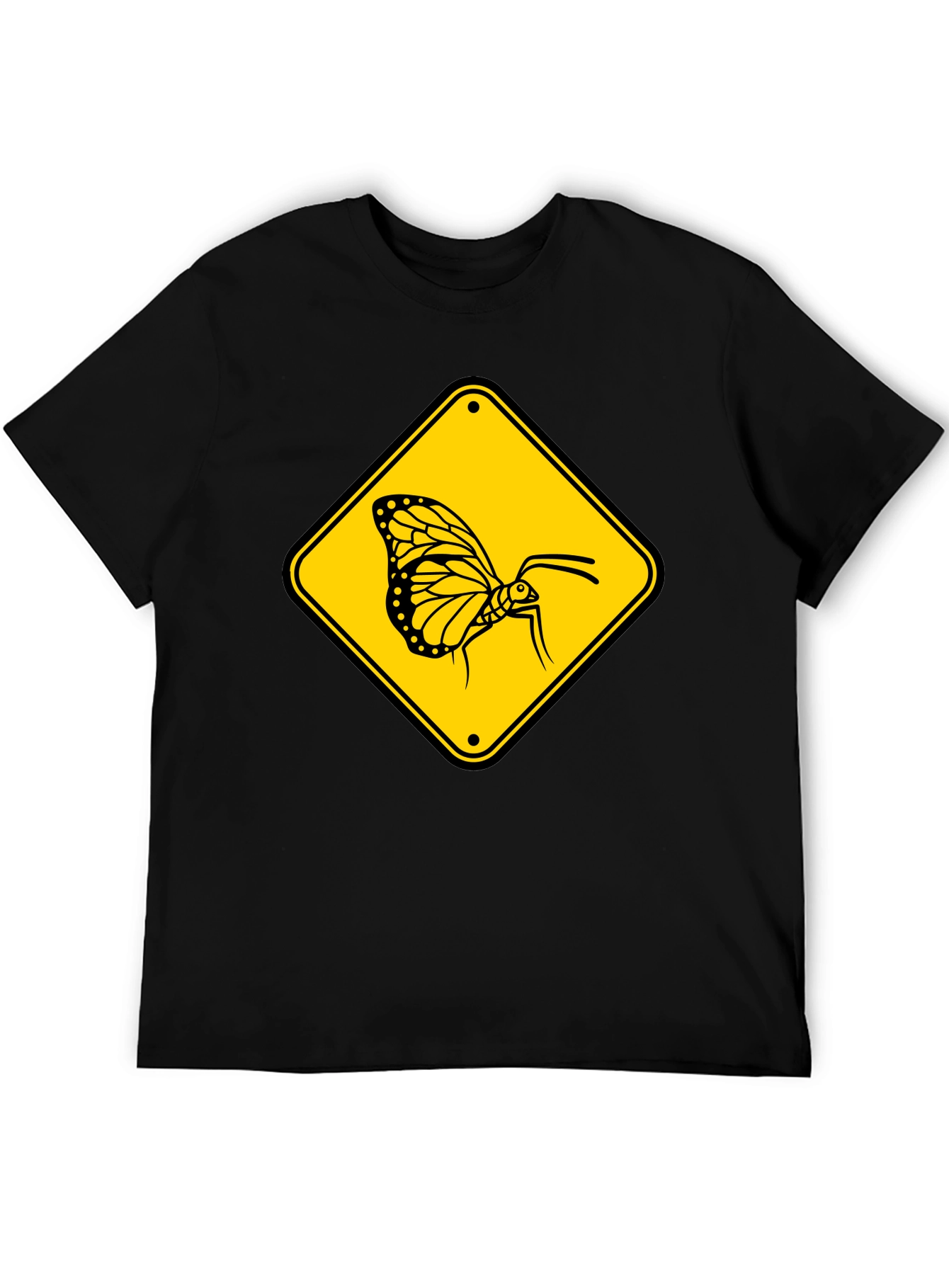 Butterfly Crossing T-Shirt - Black