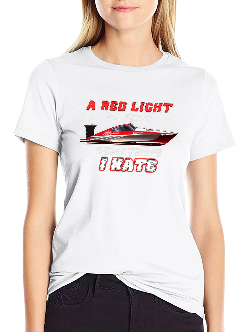 Red Light Speedboat T-Shirt - I Hate Red Lights!